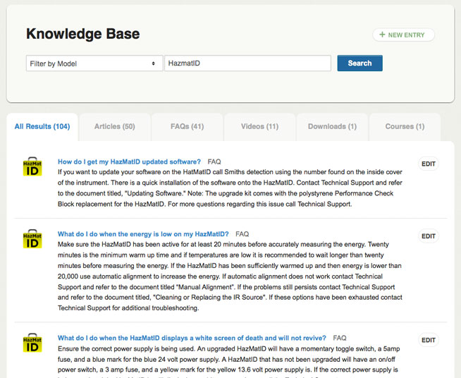 ReadiTrak Knowledge Base Search Results